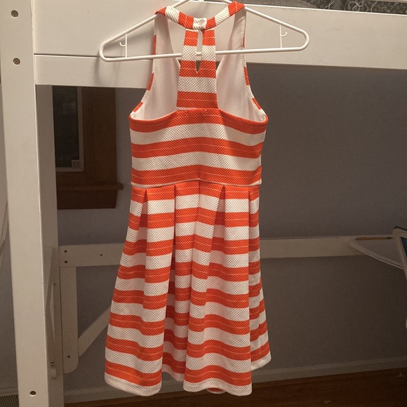 Dex chevron red white and navy halter size 12 dress - Picture 6 of 11